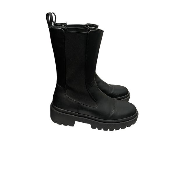PRIMARK Moto Style‎ Women's Black Boots - Mid-Calf Size 7 Bold Fashion Statement - Picture 5 of 13